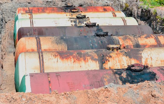 decommissioned tanks