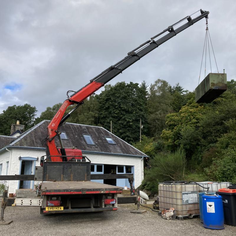 removing a domestic oil tank