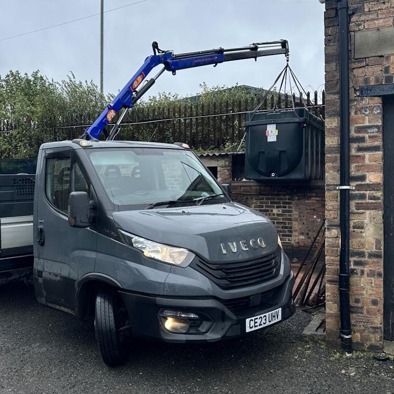 Border Tank Services replacing a tank