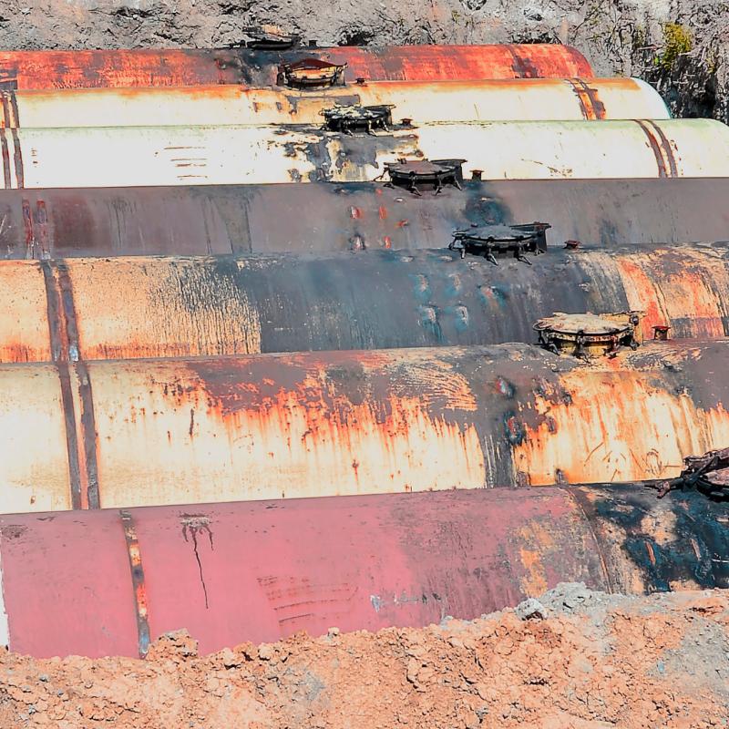 decommissioned tanks