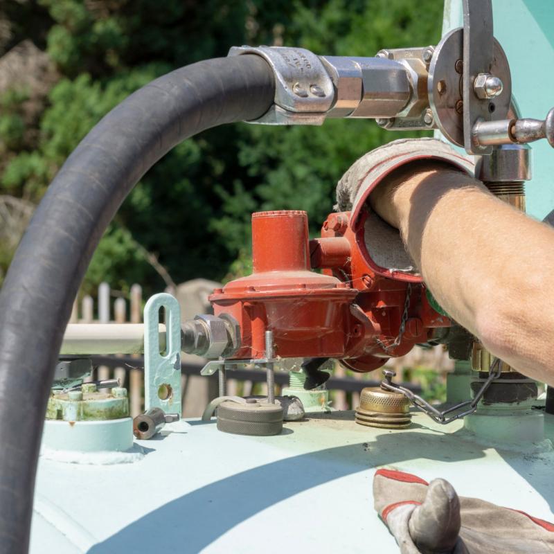 filling a domestic tank